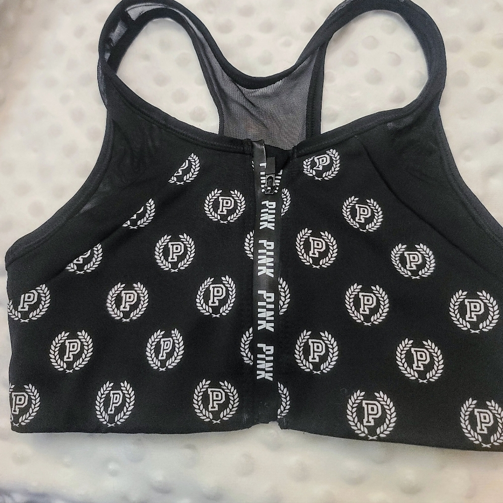 Pink Sports Bra Girls XS